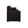 Panana 2 and 3 Seater Sofa Settee Suite in Black Fabric Sofa Deep Seat Couches