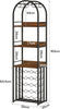 Industrial Rack Freestanding with glass holder and storage for Cellar