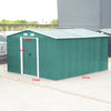 Metal Galvanized Steel Garden Shed Outdoor Bike Storage House Tool Sheds Roof