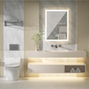 LED Bathroom Mirror Cabinet Rectangle Vanity Cabinet Wall Mirror w/Storage Shelf