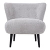 Button Back Tufted Armchair with Solid Wood Legs Accent Chair for Living Room