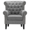 Wing Back Armchair Chesterfield Button Back Lounge Chair Scallop Shell Tub Sofa