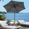 4 Size&5 Color Patio Parasol Sunshade Outdoor Canopy Tilt Crank Garden Umbrella