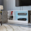 Mondeer 140cm Modern TV Stand Cabinet with RGB LED Lights & Remote Control