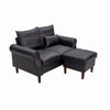 Panana 2 Seats Loveseat Couch Sofa Ottoman Upholstered Furniture for Small Space