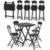 Small Breakfast Room Folding Space Saving Dining Table Chairs Camping Patio Cafe