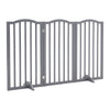 3 Panels Folding Pet Gate Baby Safety Fence Dog Play Pen Barrier w/Support Feet