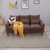 Panana Linen Fabric 2 & 3 Seater Sofa Couch with Wood Legs 3 Colours