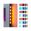 2024 TRUFLAME 7 COLOUR LED WHITE GLASS FLAT ELECTRIC WALL MOUNTED FIRE