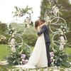 Wisfor Metal Wedding Arch Frame Garden Balloon Flower Display Backdrop Stand Dec