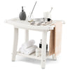 Shower Bench Waterproof Bath Spa Shower Stool w/ Shelf & Non-slip Foot Pads