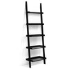 5 Tier Wooden Wall Rack Leaning Ladder Shelf Unit Bookcase Display MDF Storage