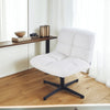 Height Adjustable Armless Office Chair Swivel Make Up Vanity Padded Seat Bedroom