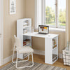 Computer Desk w/ Bookshelf Reversible Home Office Laptop Desk Study Writing Desk