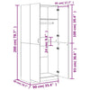 Wardrobe Sonoma Oak 90x52x200 cm Engineered WoodNew