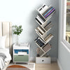 10-Tier Wooden Bookshelf Tree Shaped Display Storage Rack Utility Organizer Rack