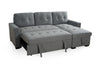 Brand New Universal Grey Corner Sofabed with Storage and Large Sleeping Area