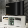 TV Unit Cabinet | TV Stand 145cm | Sideboard with High Gloss Doors | Free LED
