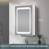 Anti Fog Infrared Sensor LED illuminated Bathroom Mirror Cabinet Shaver Socket