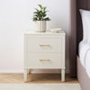 Dusk Sienna Natural & Gold Effect 2 Drawer Bedside Table RRP £599
