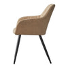 2 Pcs Dining Chairs Velvet/PU Cushion Backrest Seats Reception Armchairs Kitchen