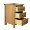 Oak 3 Drawer Bedside Cabinets – Matching Pair Oak Bedside Tables Fully Built