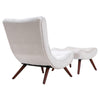 Huge Egg Chair Banana Sofa Armchair with Stool for Bedroom Living Room Fireside