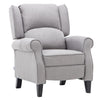 Linen Fabric Pushback Fireside Recliner Armchair Single Sofa Lounge Tub Chair UK