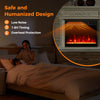 750W/1500W Fireplace Heater with Remote Control-Black