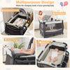 4 in 1 Baby Crib Bassinet Bed Infant Changing Table Portable Nursery Play Center