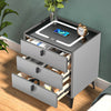 Smart Bedside Table with Light Phone Charging Modern Bedroom Furniture Drawers