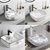 Bathroom Cloakroom Vanity Wash Basin Sink Countertop Marble/Stone Effect Various