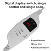 Electric Heated Blanket Warm Over Throw Fleece Digital Control Timer Mattress