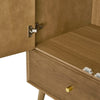 Dusk Heidi Light Oak & Brass 3 Door Triple Wardrobe with Drawers RRP £899