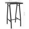 5 Piece Garden Bar Set Black