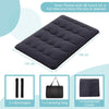 Double Japanese Floor Mattress Futon Mattress w/ Carry Bag-Black