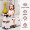 Ride on Toy Baby Dinosaur Sliding Car with Horn Music Lights Pink