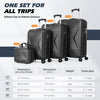 4PCS Suitcase Set ABS Hard Shell Trolley Cabin 4 Wheels Light Travel Luggage Snh