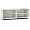 Modern TV Stand for TVs up to 40 Inch Wooden 4 Cubbies Media TV Console Table