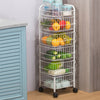 Tiered Kitchen Food Veg Storage Bathroom CaddyRack Organise Fruit Trolley Basket