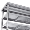 Stainless Steel Kitchen Work Bench Catering Table Worktable W/Undershelf, Wheels