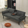 3 Seater Click Clack Sofa Bed Recliner Settee Couch Sofabed with Bloster Pillows