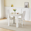 Modern 110/75cm Wooden Dining Table for Dining Room Kitchen for 2-6 People