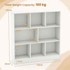 8-Cube Bookshelf 3-Tier Freestanding Storage Organizer w/ 2 Anti-Tipping Kits