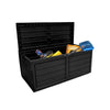 Neo Storage Box Plastic Garden 320 Litre Black Plastic Waterproof Outdoors