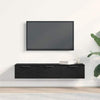 Black Oak Wall Cabinet 102x30x20 cm Made of Engineered Wood