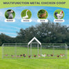 Large Chicken Run Cage Walk In Coop Poultry Hen Rabbit Dog Kennel Metal Shelter