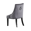 Velvet Dining Chair with Door Knocker Ring Windsor Dressing Room Chair 1/2/4/6
