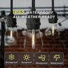 42FT-108FT Festoon Outdoor String Light Mains Powered S14 LED Bulbs Garden Light