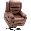 Velvet Electric Riser & Recliner Armchair 8 Point Heated Massage Sofa Arm Chair